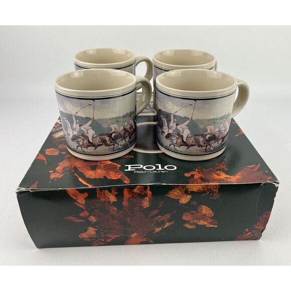 Polo Ralph Lauren Set Of 4 Country 12oz Mugs - Picture 2 of 16